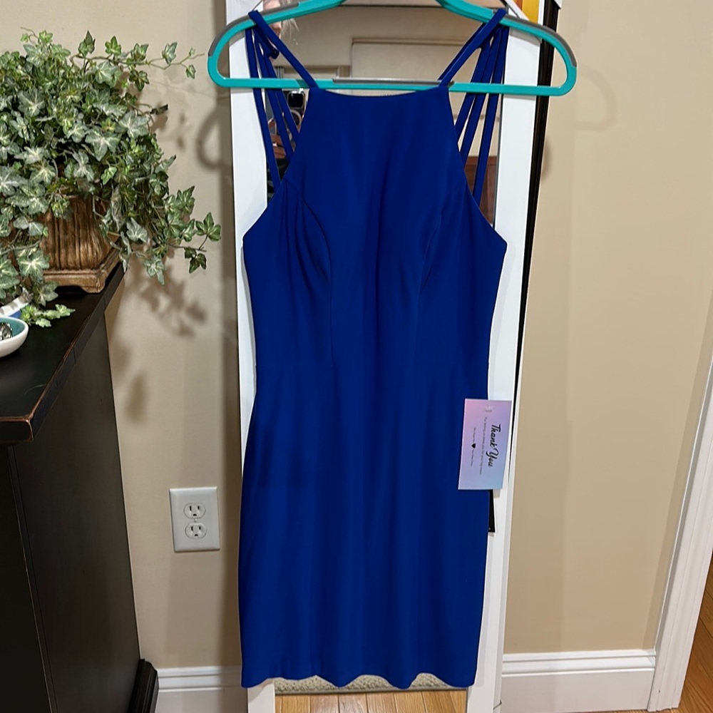 BRAND NEW FAVIANA Royal Blue Dress Size 8